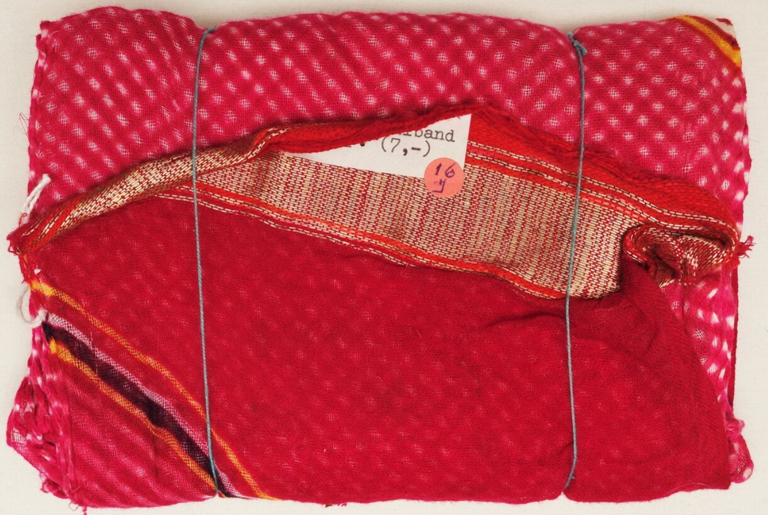 Colourful Leheria resist-dyed cloth from Rajasthan, India