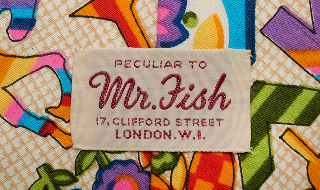 Mr Fish kipper tie displayed at Fashion City: How Jewish Londoners shaped global style