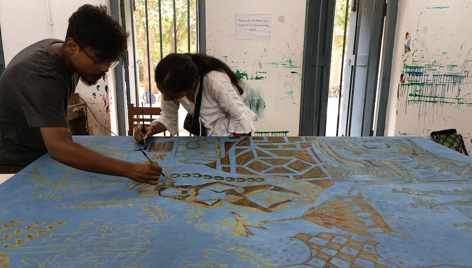 Batik in Santiniketan, West Bengal