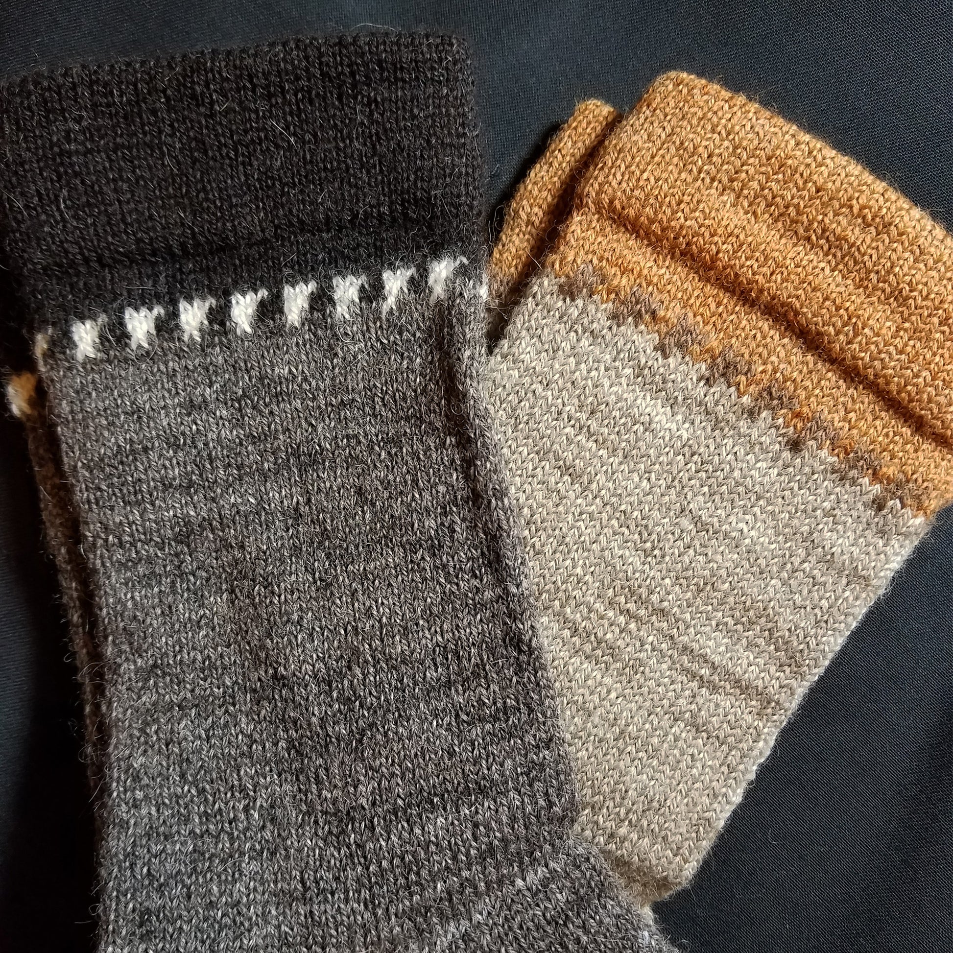 United States, Kathleen Oliver / Sweet Tree Hill Farm, Shepherd’s Socks in Shetland Wool: The Triangle Duo