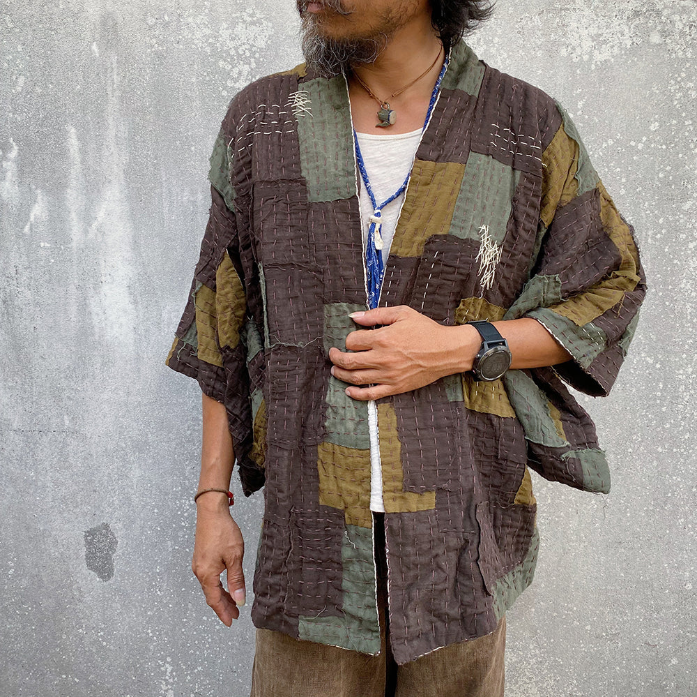 Patchwork kimono clearance jacket