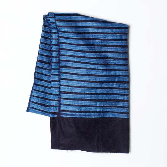 Nigeria, Yoruba Indigo / Gasali Adeyemo, Traditional Yoruba Tie-dye Yardage Alakete Design Bamboo (Pack of 5 Yards)